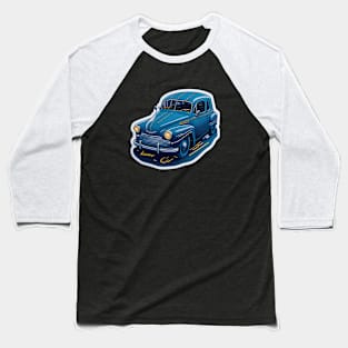 sticker style blue car Baseball T-Shirt